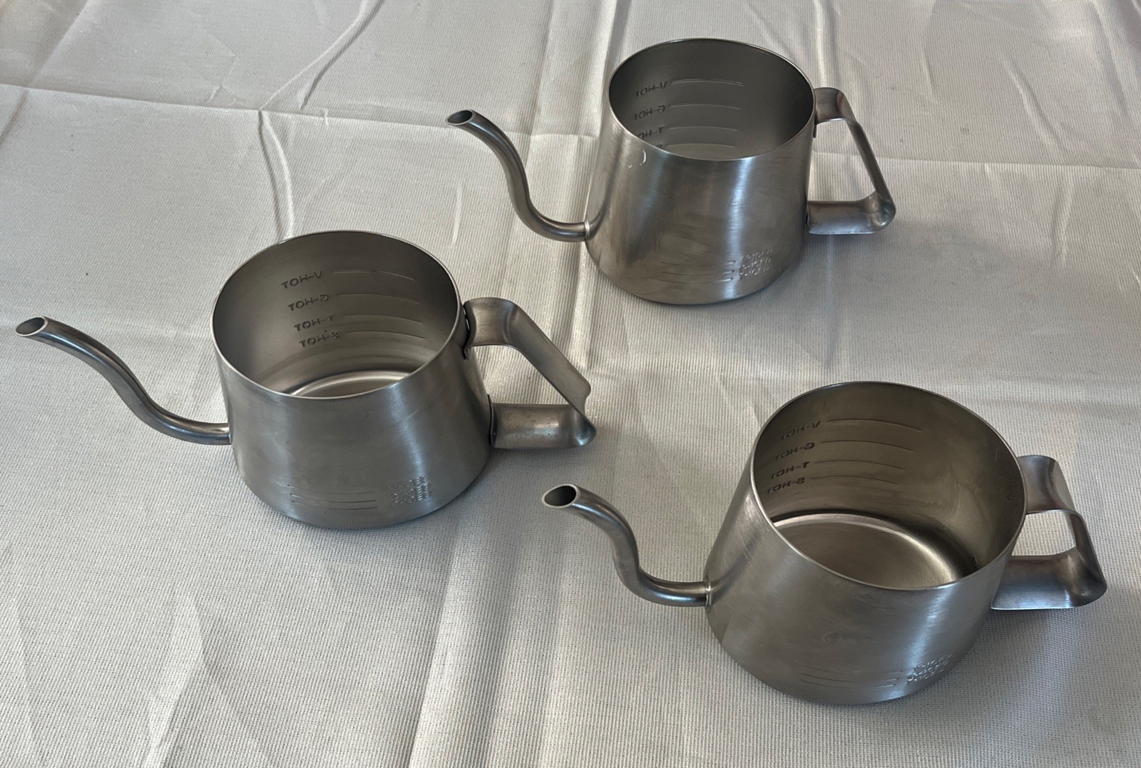 (Qty-3) Woodmax Coffee Pitcher NSF 18/8 Stainless Steel WK013 Ky Facility #1 NEW