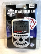 TEXAS HOLD 'EM Electronic Handheld Game World Series of Poker Excalibur New