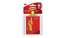 Command Medium Utility Hooks Damage Free Hanging 6 Hooks & 12 Strips Wood/Tiles 1.33 per strip