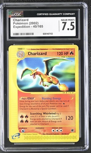Charizard graded CGC 7.5 for sale on eBay