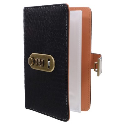 Locked Money Binder Financial Planner with Saving Locking Password Book