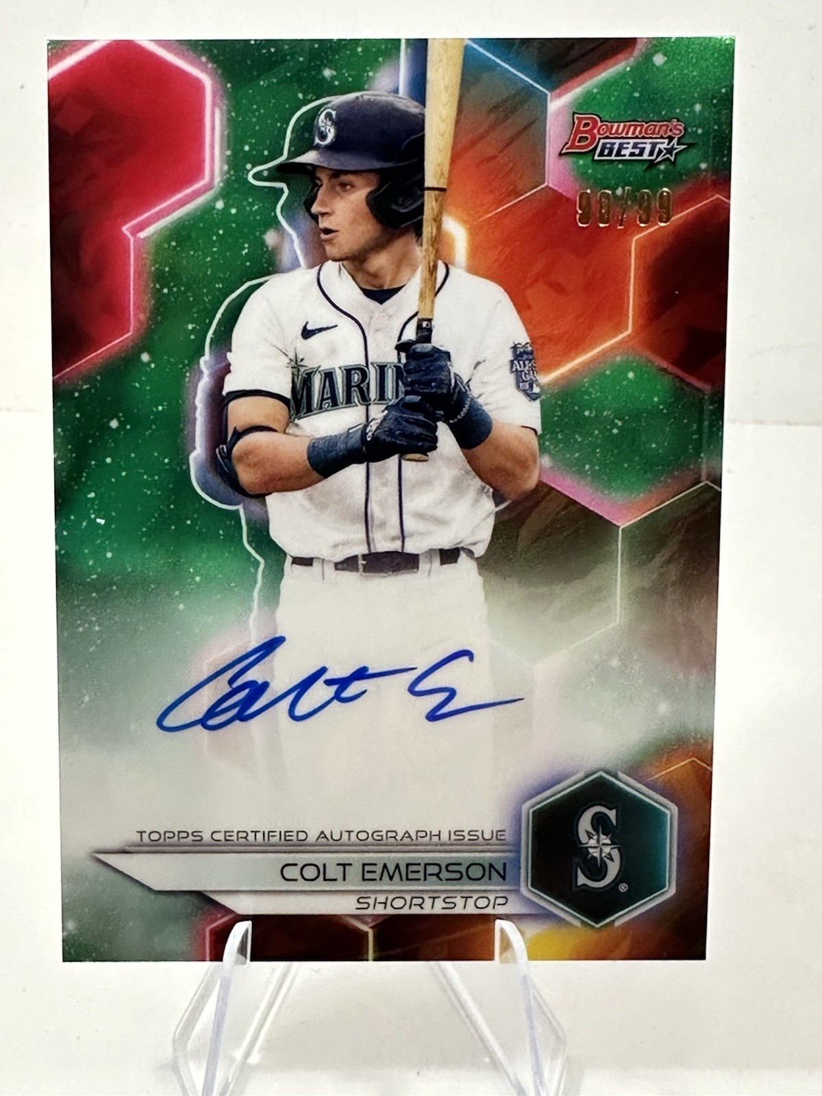 2023 Bowman's Best Colt Emerson Green Auto /99 Seattle Mariners