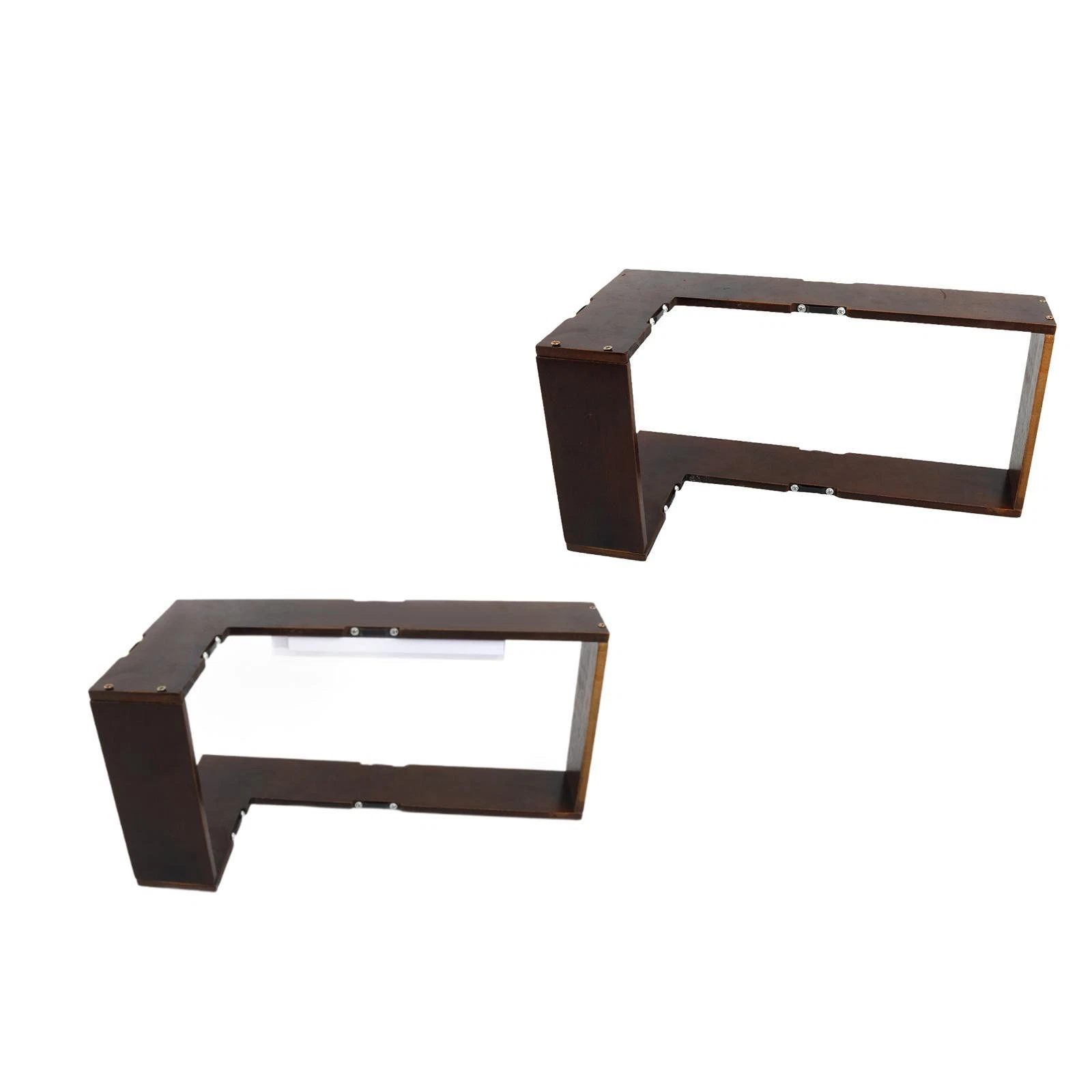 Corner wall shelf made of rustic material, easy assembly, 90-degree jewelry