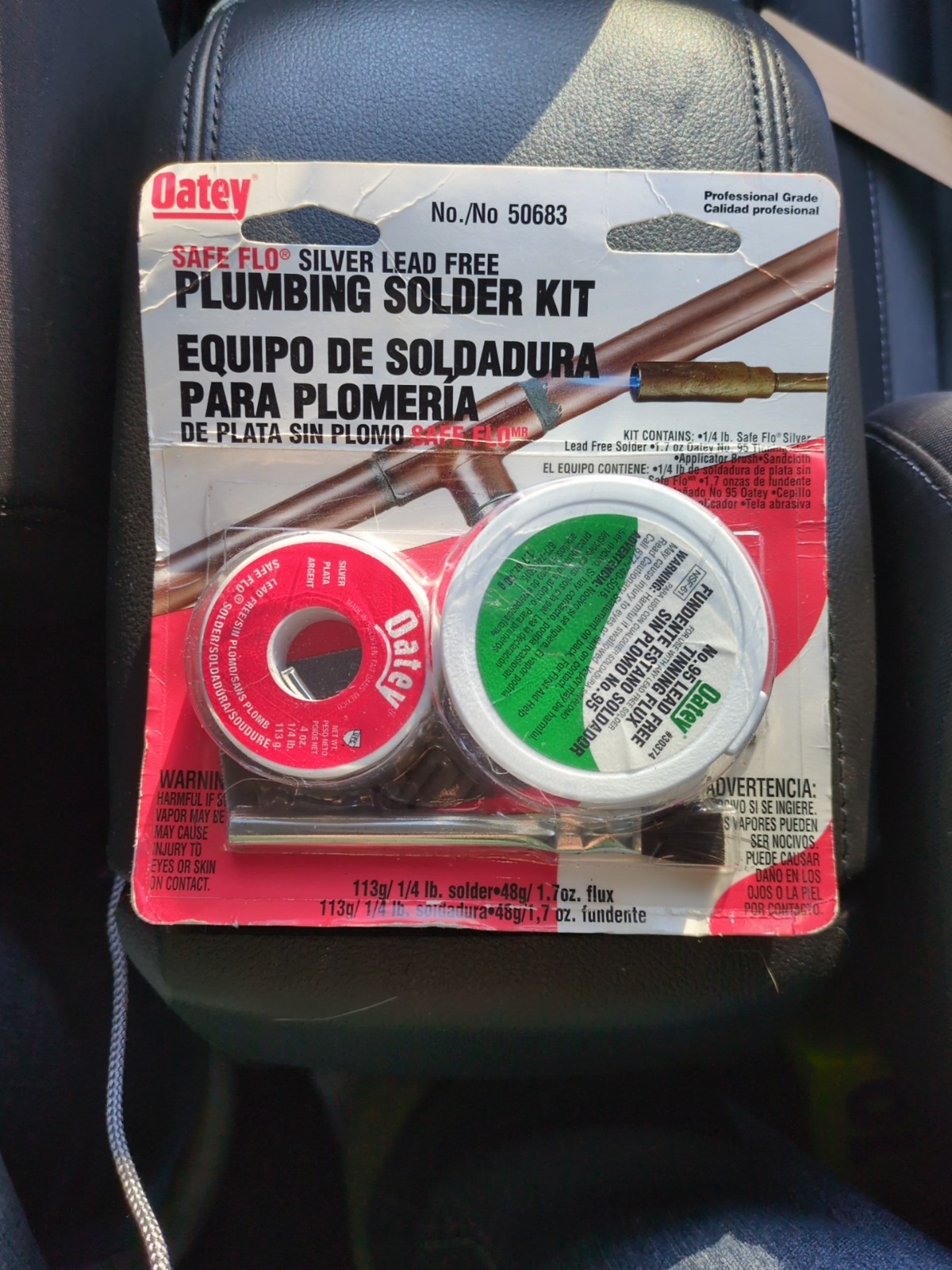 Oatey Plumbing Solder Kit #506912 1/4 Lb Safe Flo Solder with 1.7 oz Paste Flux