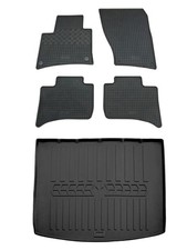 Gummi Fußmatten Kofferraumwanne für VW Touareg 2 7P 2010-2018 Gummimatten Set