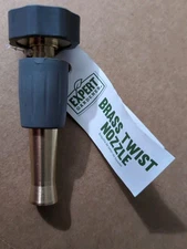 EXPERT GARDENER Heavy-Duty Brass Twist Nozzle 4-inch Adjustable Metal Tip New 1