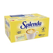 SPLENDA Zero Calorie Sweetener Value Pack, 800 Count Packets Free Shipping