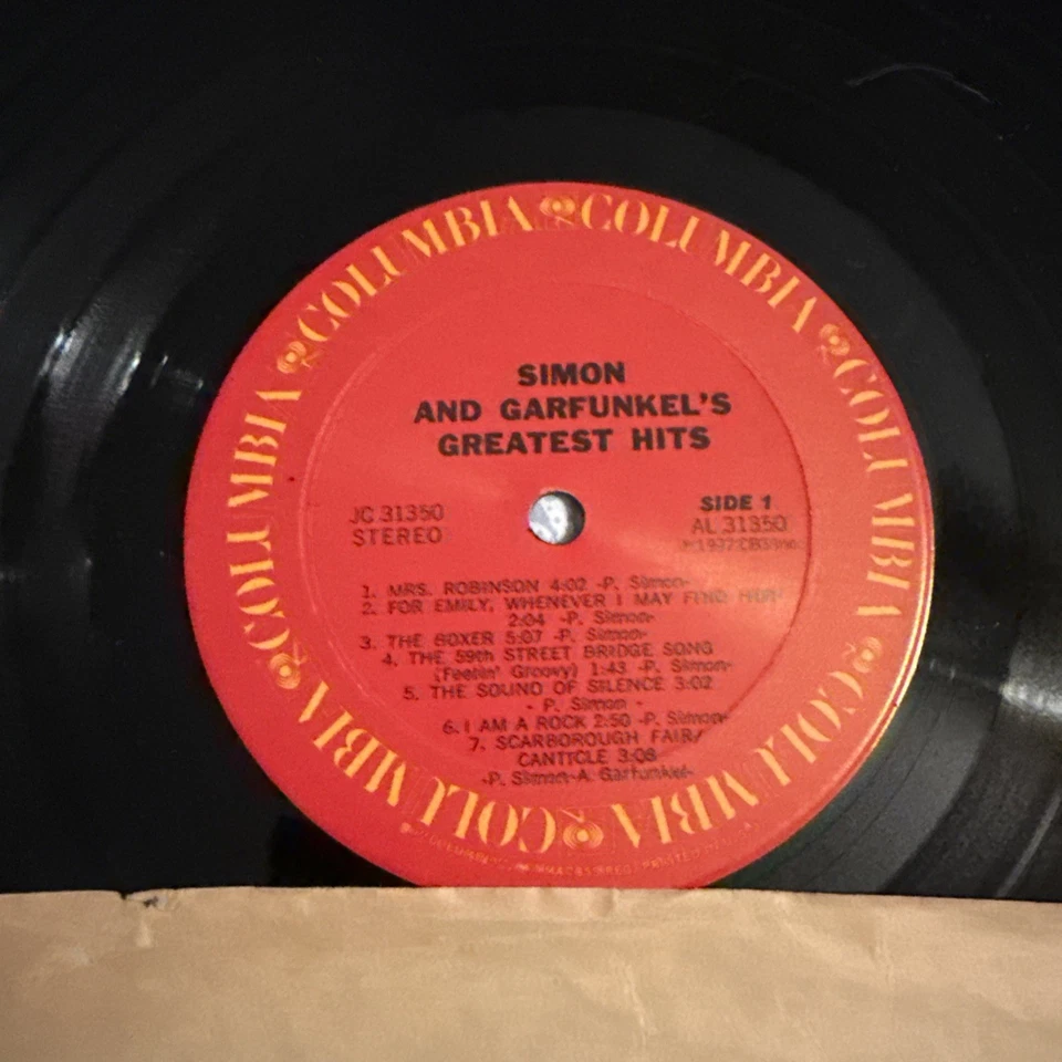 Simon & Garfunkel - Greatest Hits - 1972 Vinyl LP - EX - Columbia JC 31350 Foto 3 de 3