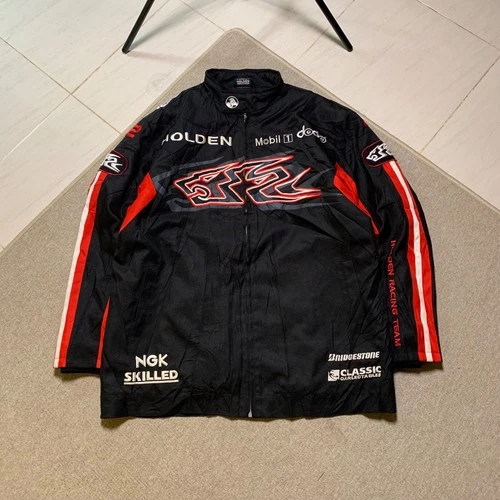 Holden Racing Team HRT Racing Windbreaker Jacket Black Red Sponsor L - product listing photo