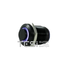 Tesi POCO 12MM LED Momentary Push Button Guitar Kill Switch Black/White