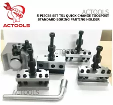 T51 Quick Change Toolpost Standard Boring Parting Holder  Set 5 Pcs  ACTOOLS USA