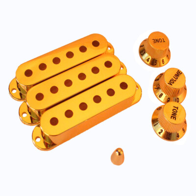 Vergoldetes einzelnes Tonabnehmer-Cover-Set für Ocaster-Gitarre