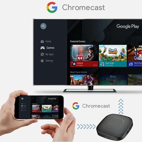TV Box Android 14 2GB Ram 16GO ROM Chromecast 4k UHD Smart TV Google Voice St... - Photo 4/8