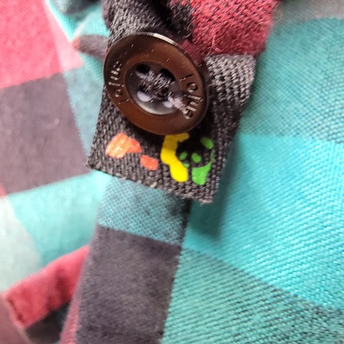 Camicia Enjoi Skateboarding Plaid Flanella Manica Lunga Casual Bottoni Uomo Taglia M - Foto 7 di 22