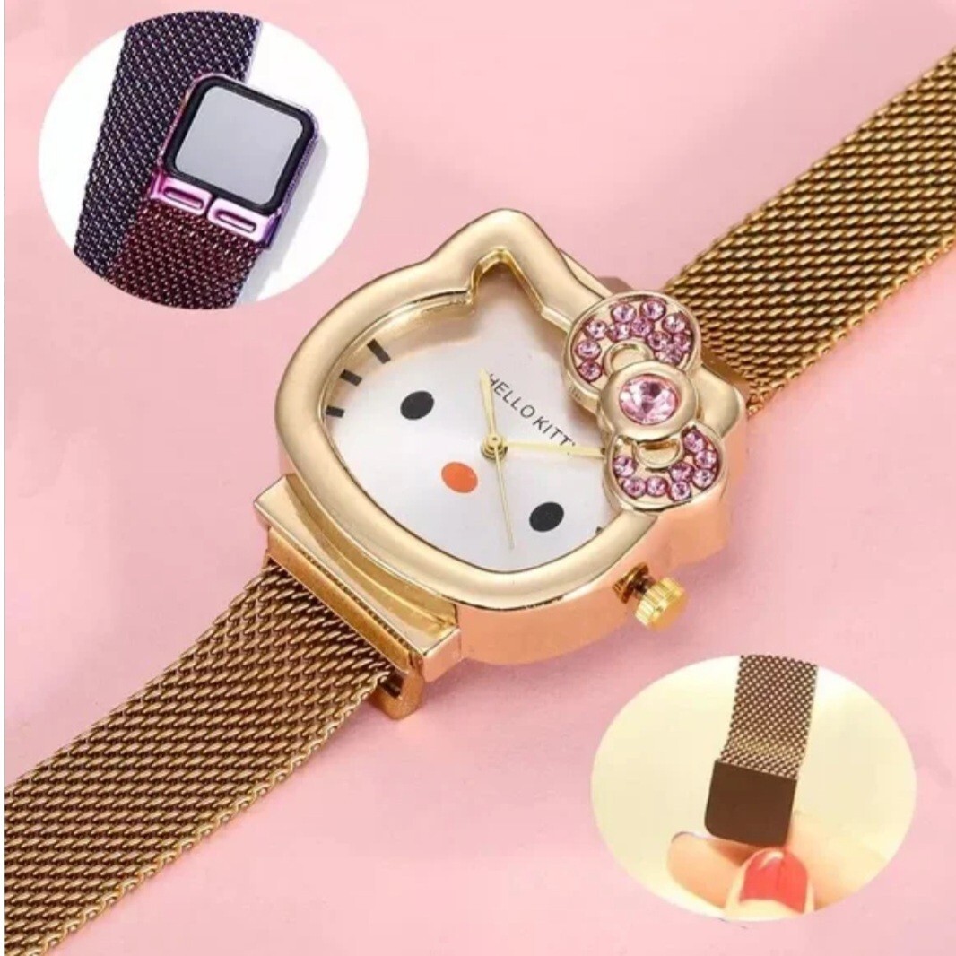 Hello Kitty Watch, Elegant Color Silver Magnetic Clasp | eBay display picture 2