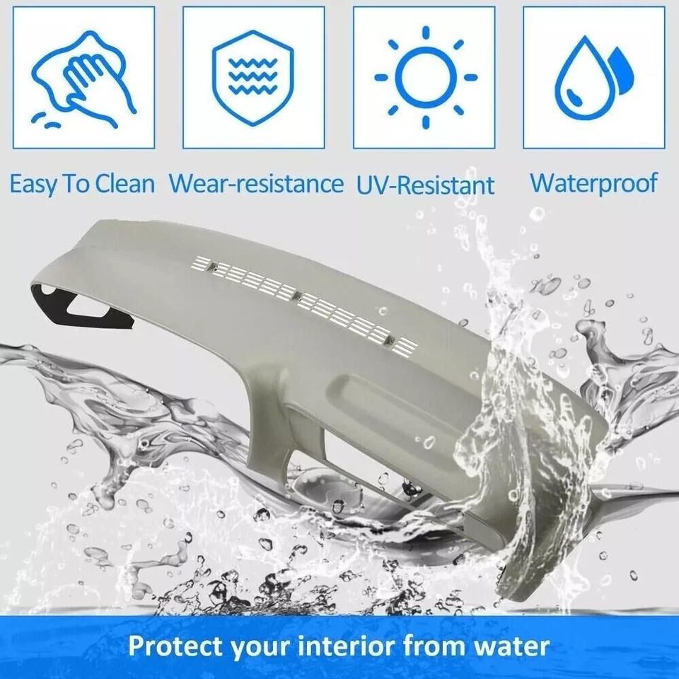 NEW Molded Dash Cover Cap For 1997 97-99 00 GMC SUVs & Trucks in Medium Grey - Image 2 of 4