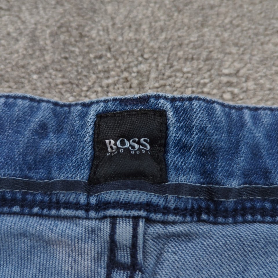 Hugo Boss Jeans Mens W36 L31 Blue Candiani Denim Italian Stretch