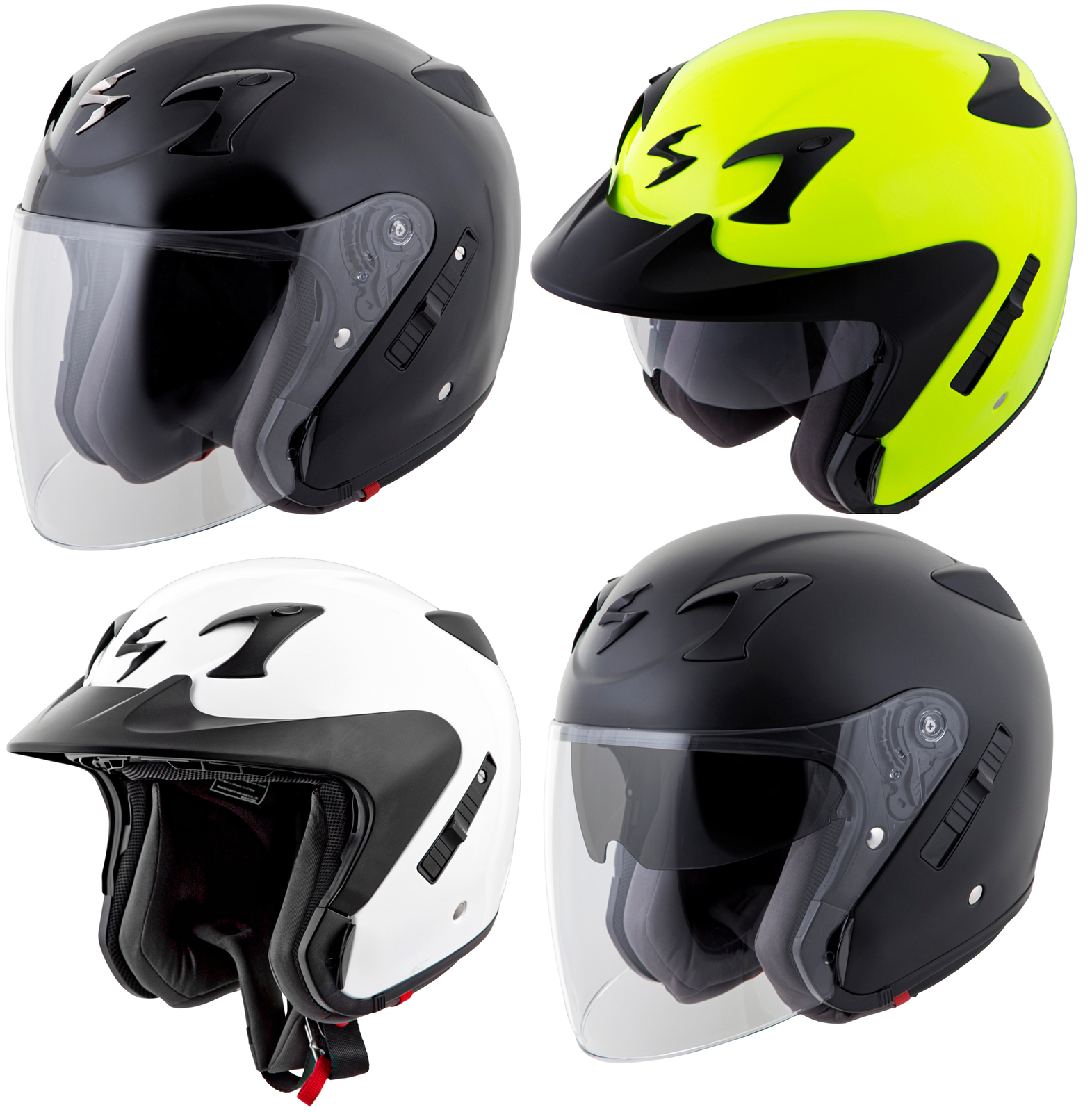 Scorpion Adult EXOCT220 3/4 Open Face Motorcycle Helmet eBay