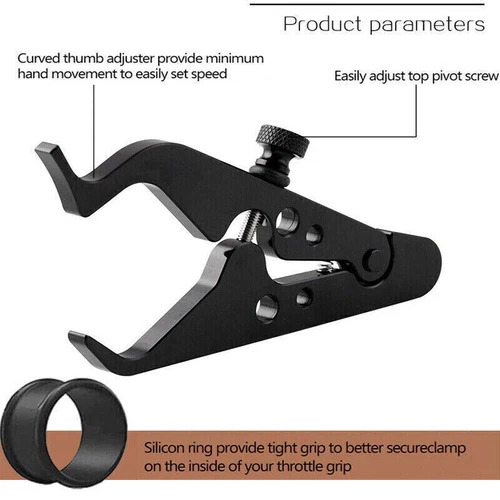 Motorcycle Cruise Control CNC Throttle Lock Assist Retainer Grip Aluminum AU - Picture 6 of 12