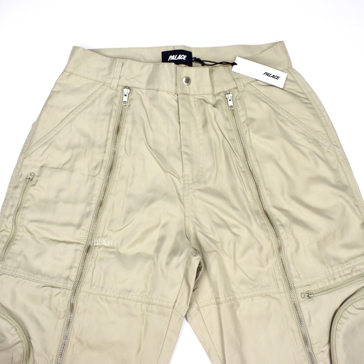 NWT Palace Stone Beige Fl-Aight Nylon Zip Flight Pants Men's NWT Palace Stone Beige Fl-Aight Nylon Zip Flight Pants Men's