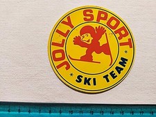 Adhesive x Jolly Sport Ski Team Vintage Years 80 Old Sticker Autocollant