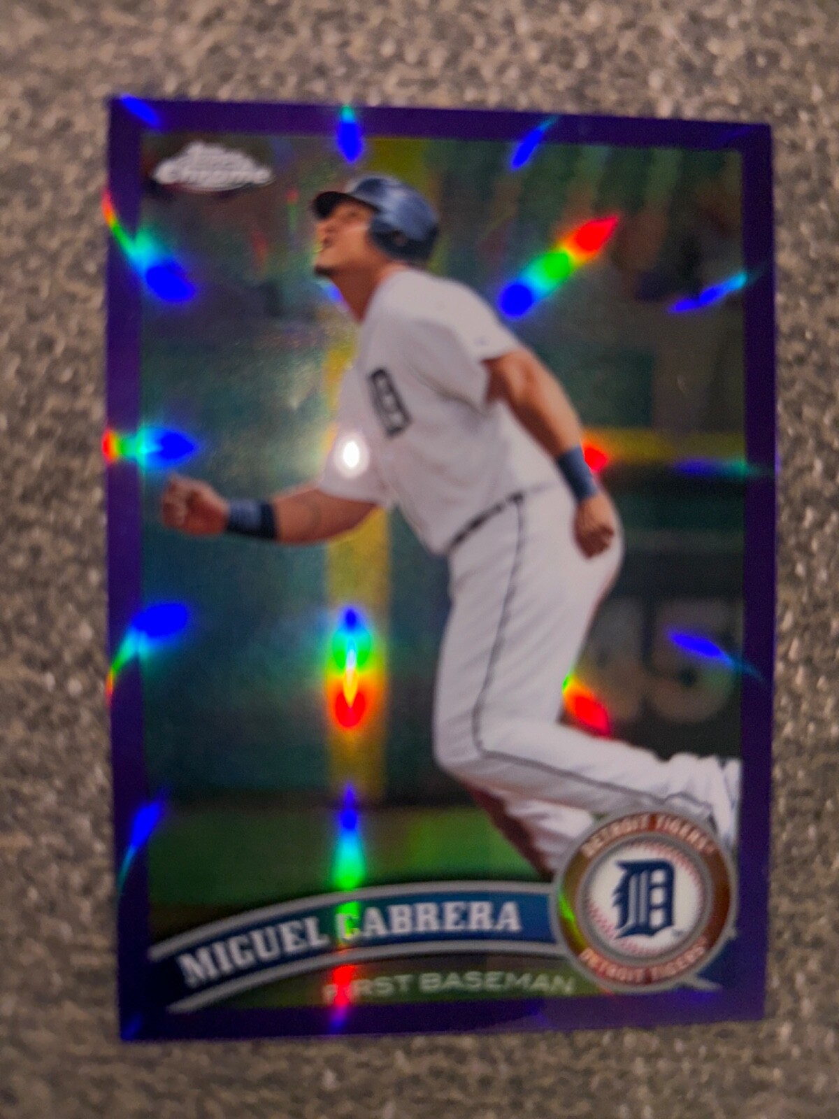 2011 Topps Chrome Purple Refractor /499  #30 Miguel Cabrera Detroit Tigers