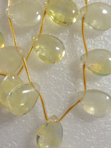 Lot of 42 loose beads teardrop pear shape cut Pineapple Quartz stone 20x15mm - Picture 6 of 6