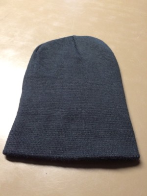 Women's Target Black Thick Acrylic Beanie Hat New OSFM