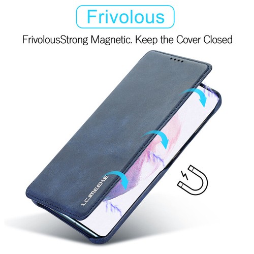 Slim Leather Case for Samsung S22/S22+/S21/S20+ FE Ultra Stand Flip Wallet Cover - Zdjęcie 7 z 25