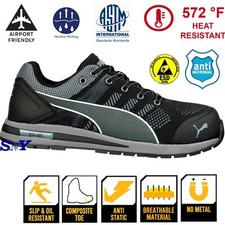 PUMA Men's Composite Toe SD Static Dissipative Heat Resistant Work Boots Shoes