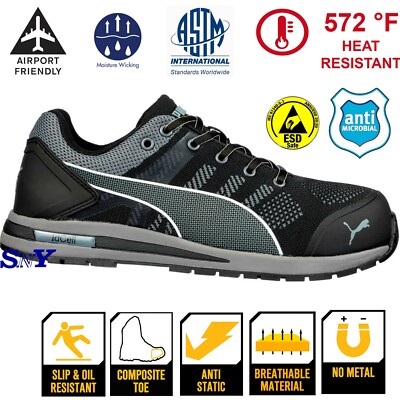 PUMA Men's Composite Toe SD Static Dissipative Heat Resistant Work Boots Shoes