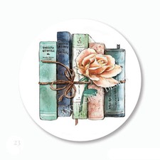 Reading Book Lover Scrapbook Stickers Envelope Seals Teacher Stickers Favors