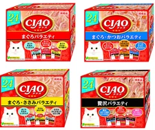 INABA CIAO Churu Cat Treats 40 g × 24 packs Made in Japan NEW