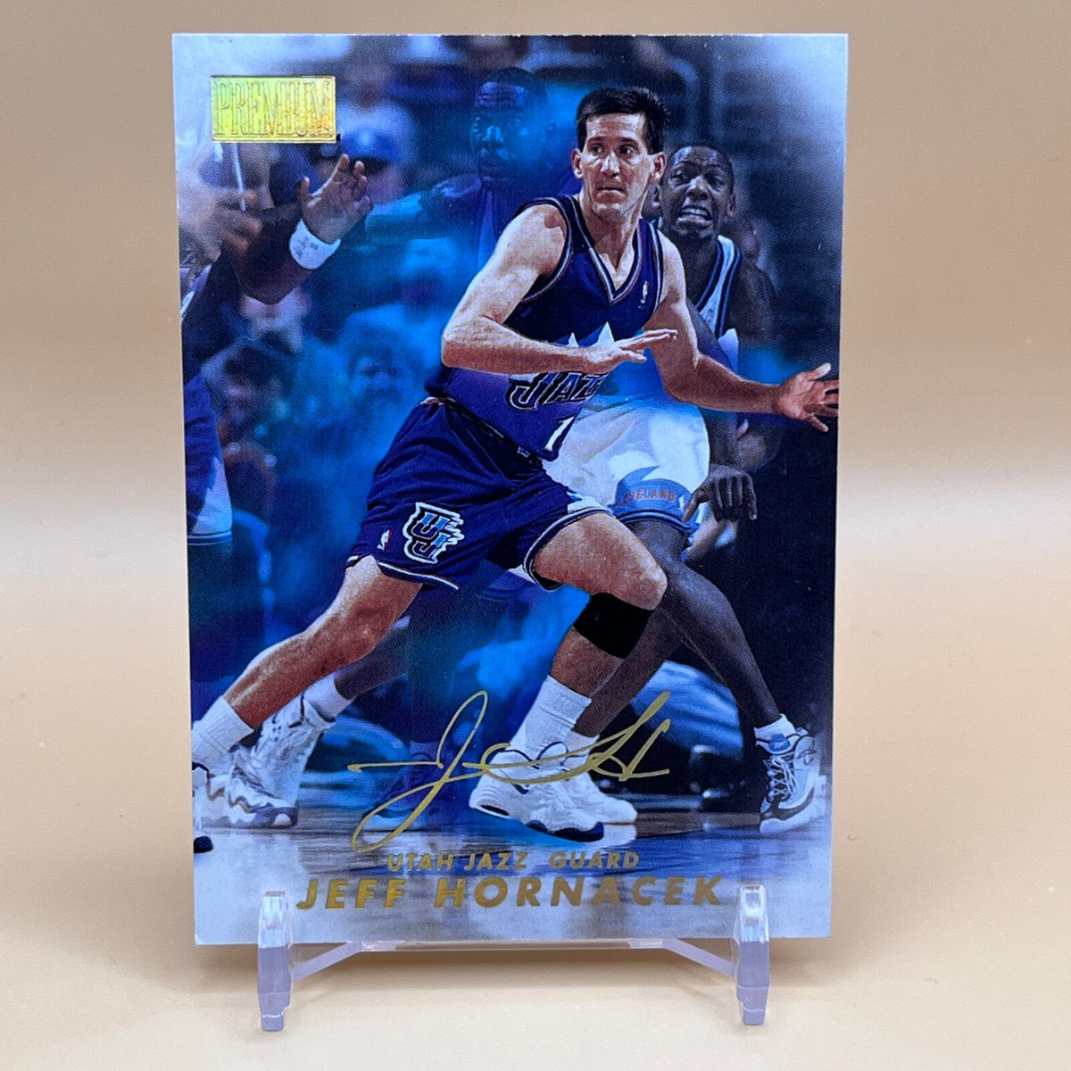 イシヅカユウ　ハガキ Jeff Hornacek Utah Jazz Guard Premium Sport Card Basketball No.14