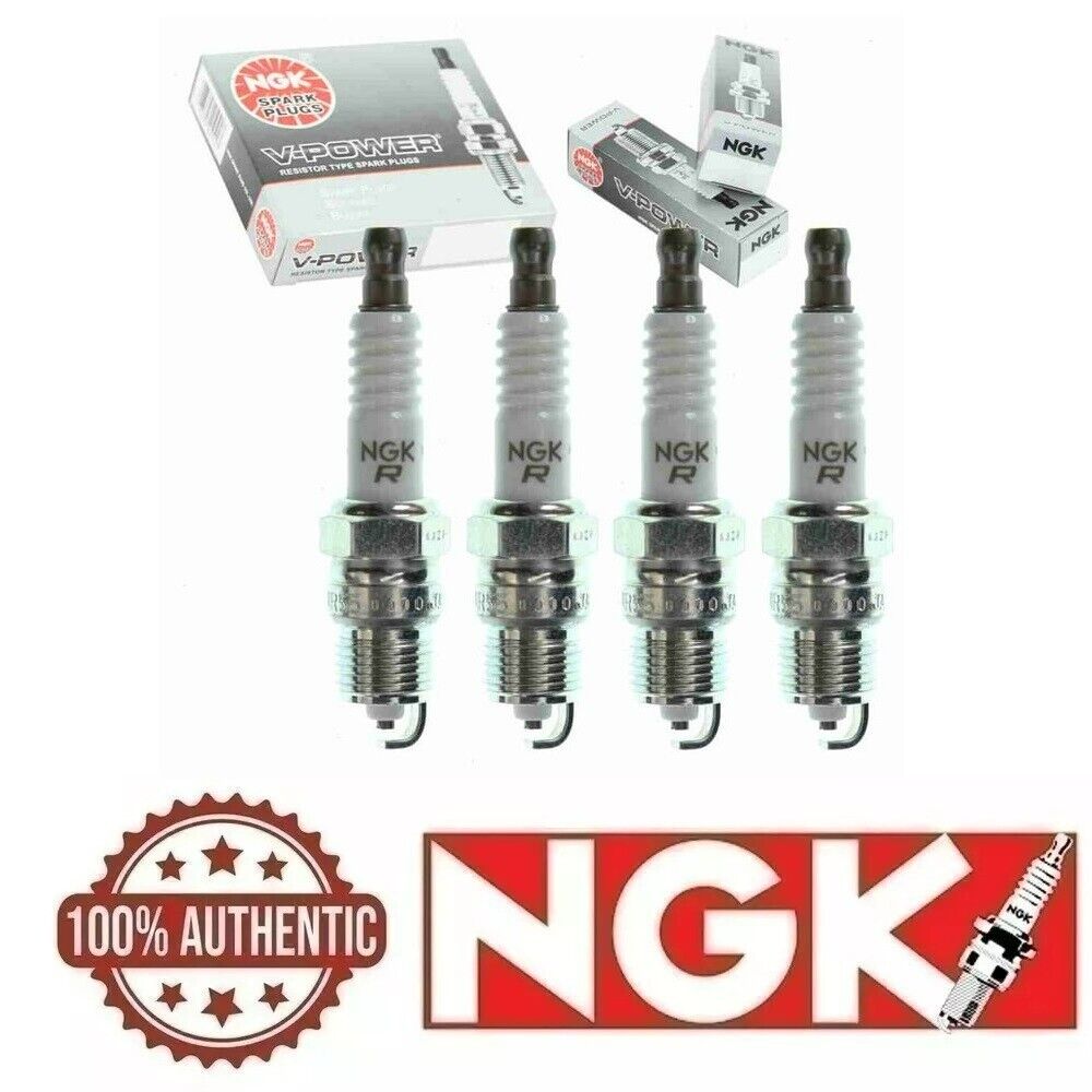 4-New NGK V-Power Copper Spark Plugs Made in Japan BKR6EK #2288