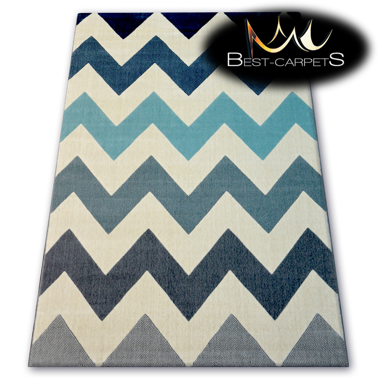 TRENDY Thick Carpets STYLISH MODERN RUG 'SCANDI' ZIG ZAG CHEAP Best