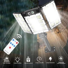 Commercial 1000000LM LED Outdoor Dusk to Dawn Solar Street Light Road Area Lamp