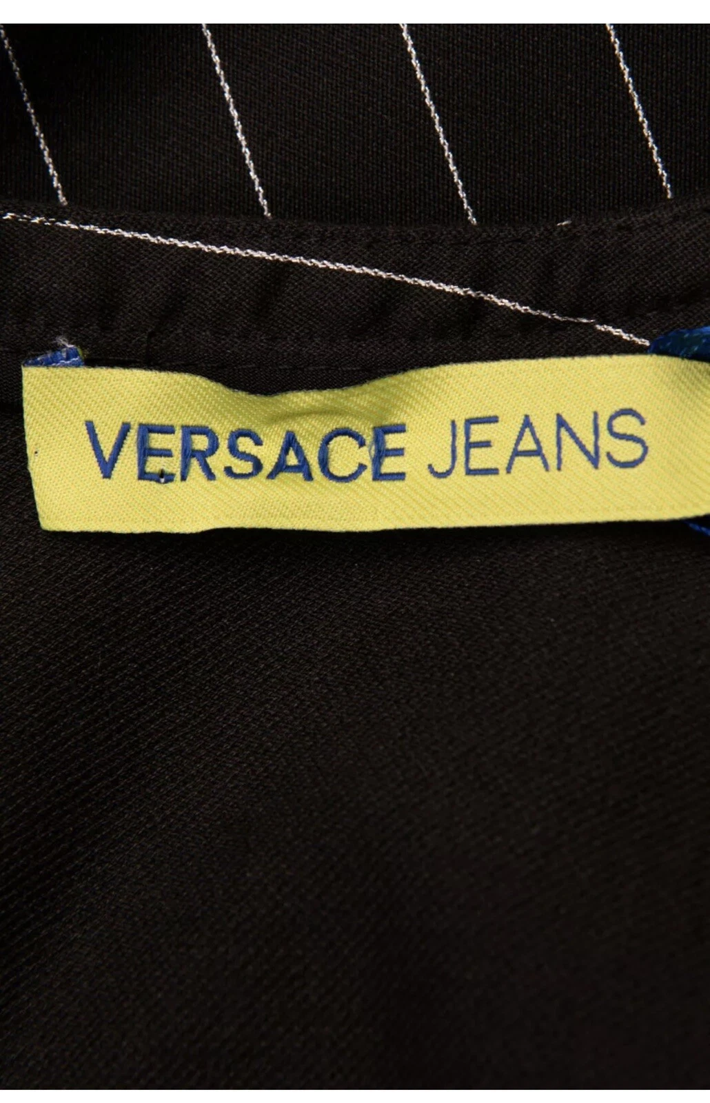 Abito a tubino Versace Jeans prezzo consigliato €325 taglia 42 M sfoderato a righe scollo a scoop zip dietro