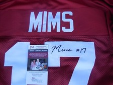 Marvin Mims Jr signed Oklahoma OU Sooners sewn XL jersey JSA COA
