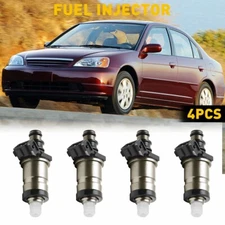 4 Fuel Injectors for 1996-97-98-99-00 Honda Civic 1.6L I4