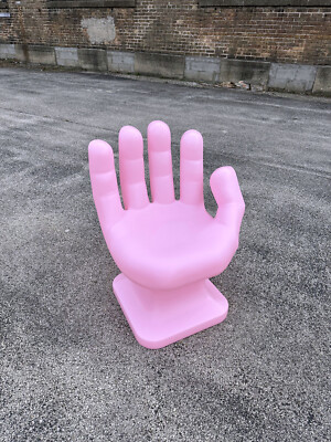 Cotton Candy Pink right HAND SHAPED CHAIR 32'' tall adult 70s Retro iCarly NEW