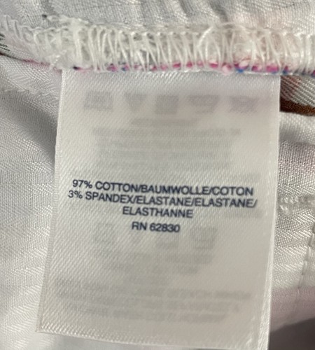 Lands End Women's 12 Mid-Rise Shorts Plaid 7" Inseam Pink Blue Brown on White - Picture 8 of 13