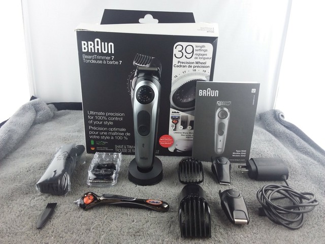 braun beard trimmer for men bt7240