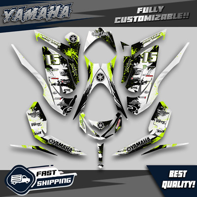 Kit Décalcomanies Yamaha Raptor 700R – 2013 à 2025, Vert Fluo, Stickers Vinyle