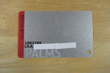 Palms Hotel Casino Las Vegas Nevada Club Players Slot Card Lila 