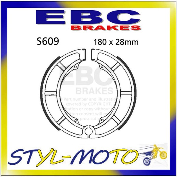S609 Rachen Hinten EBC Suzuki GT 380 1972-1977-image