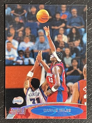 2000-01 Topps Stadium Club Darius Miles Rookie Los Angeles Clippers RC #153