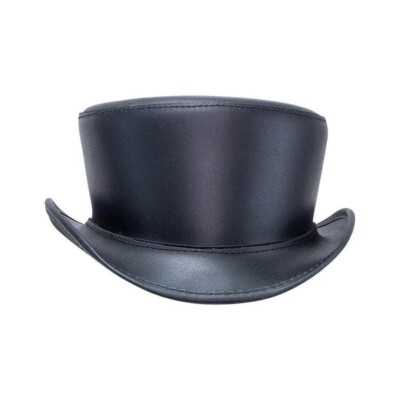 Handcrafted Genuine Leather Hat from Smooth Leather Handcrafted Genuine Leather Hat from Smooth Leather