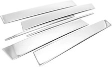 6x Stainless Chrome Silver Window Pillar Post Trim Cover Fits 18-23 Equinox