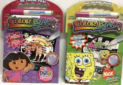 NICK JR COLOR BLAST (SPANISH) (MESS FREE ) AGE 3+ SOLD SEPARATE 8'' X 7 1/2''